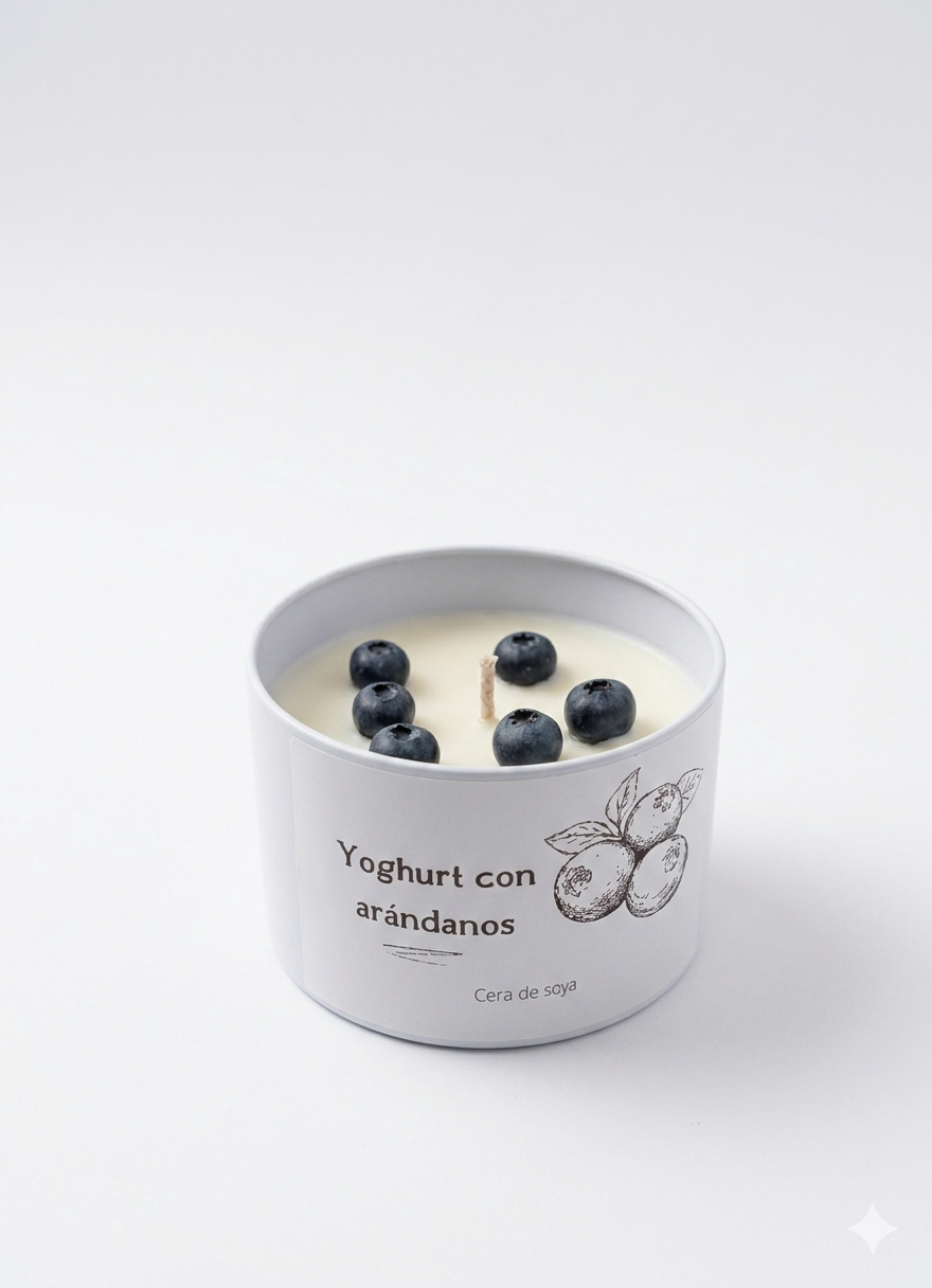 Vela Yoghurt con Arándanos